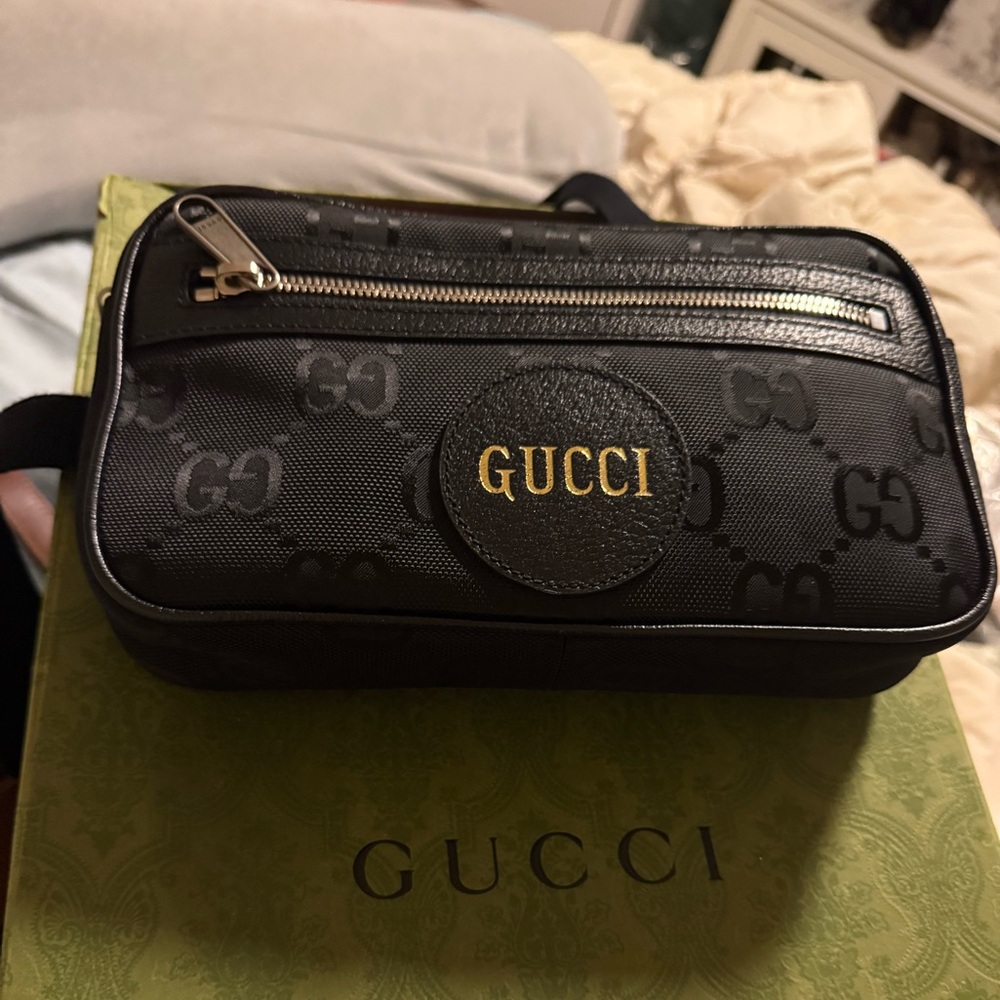 Gucci OFF THE GRID BELT BAG. Brand New Never Used. Black and Gold